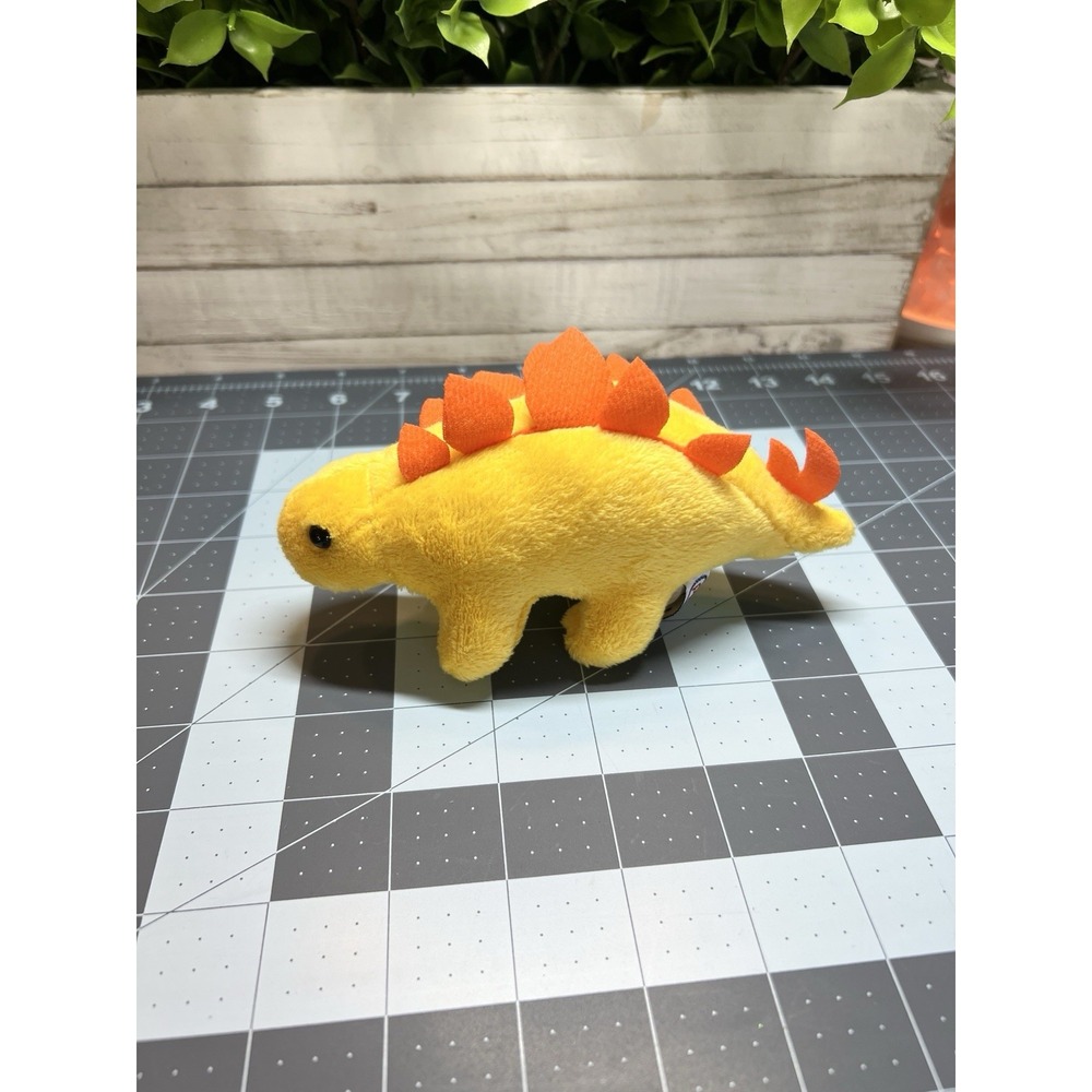 Prextex Dinosaur‎ Plush Yellow Stegosaurus Stuffed Animal 6" Inch
